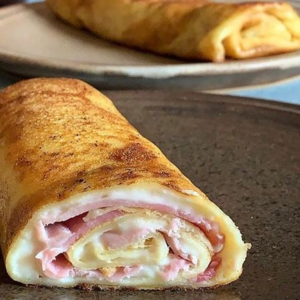 Crêpes au jambon et fromage